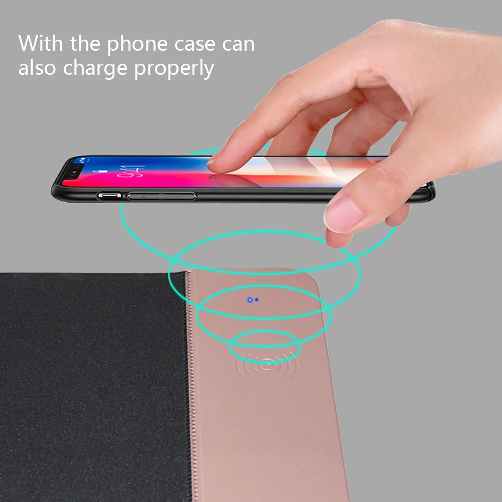 KISSCASE 2 в 1 10 Вт QI Беспроводное зарядное устройство для iPhone X XR 8 Plus настольные