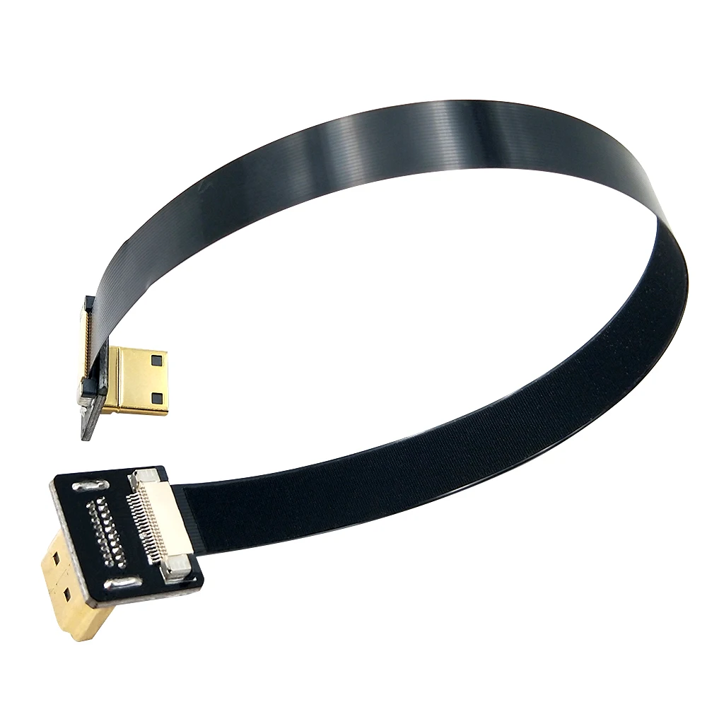 Danspeed двойной Подпушка под углом 90 градусов HDMI Тип мужчина к Mini мужчине для HDTV