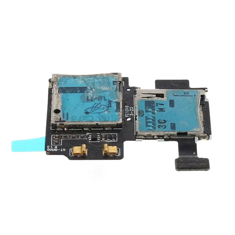 Лоток для Micro SD карты держатель sim-карт считыватель слотов гибкий кабель Samsung Galaxy S4