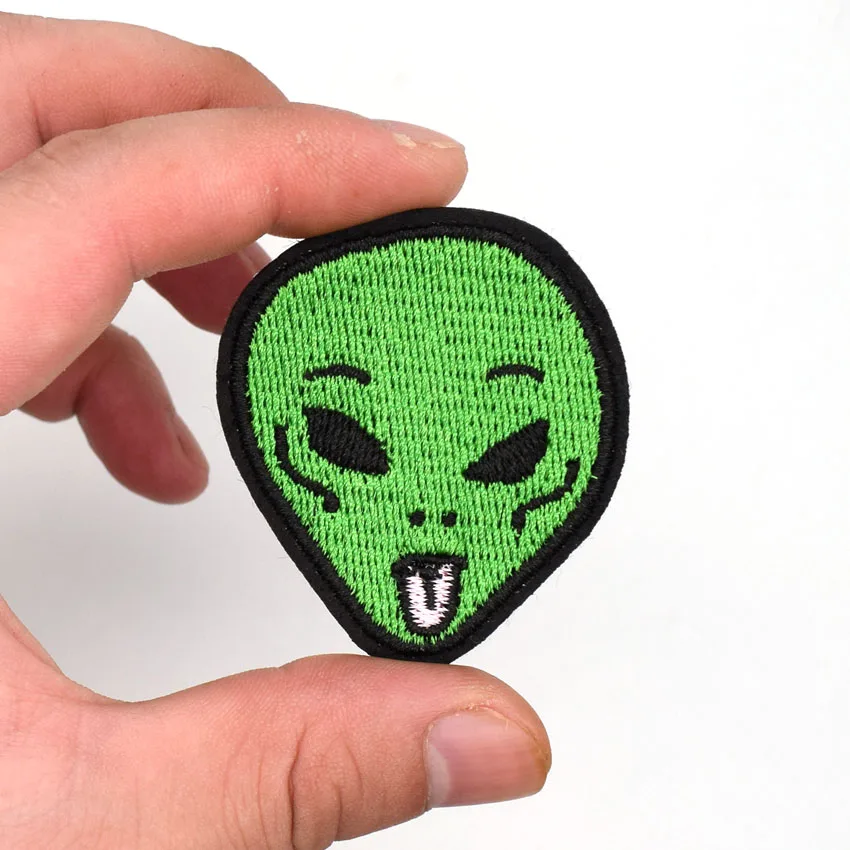 2Pcs Alien Kid Baby Jacket T-shirt Patch Sew Iron on Embroidered Sign Badge Costum Gift Craft Kids Clothing Hat Bag Decor | Дом и сад