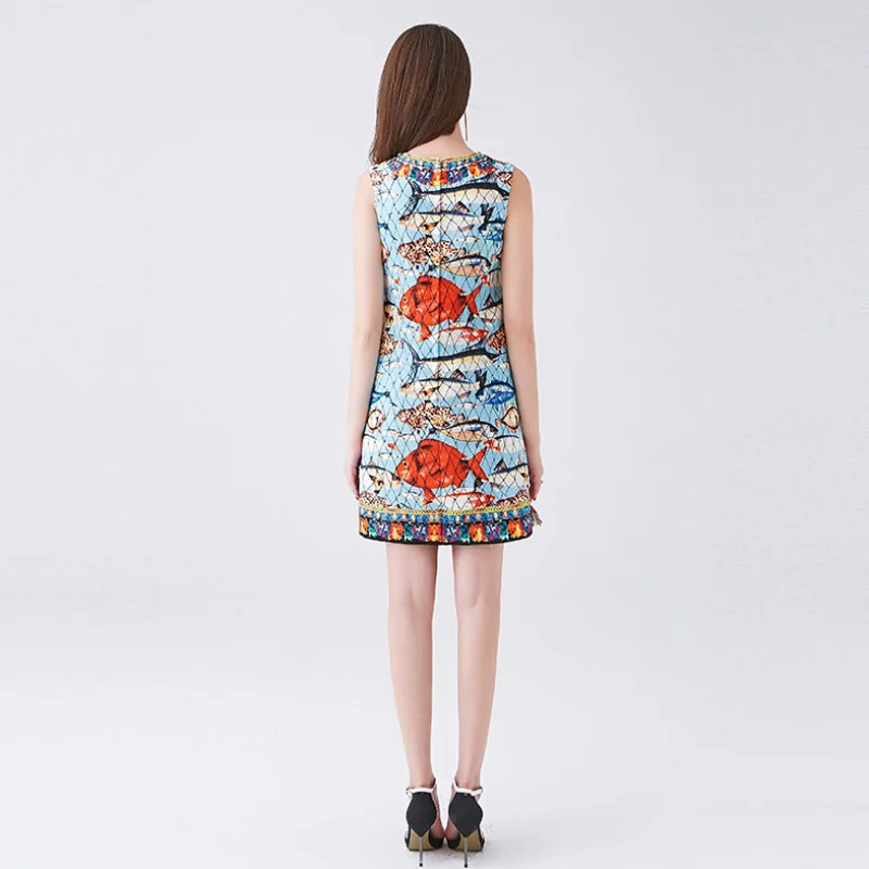 Высокое качество 2019 женское платье сезон: весна–лето новый сладкий Тропические