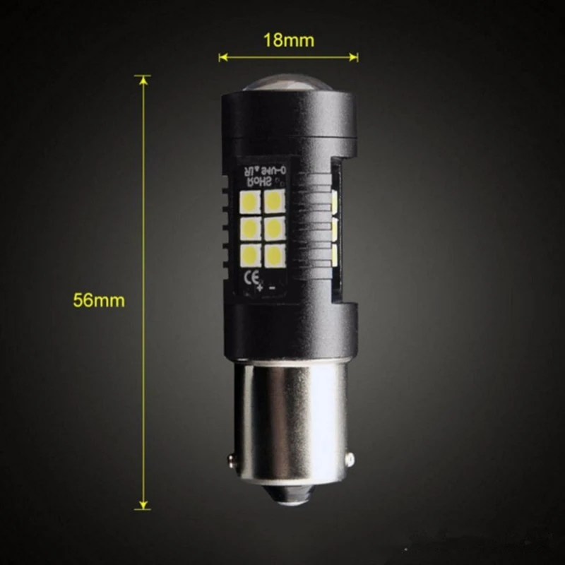 1 шт. LED Ba15s 1156 1157 BA15D Высокая мощность 3030 21smd белый Янтарный красный светодиодный