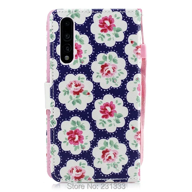 Кожаный чехол-кошелек C-ku с цветком для Huawei P20 PRO Y5 2018 Honor V9 Play 9 LITE 7A 10 7X Enjoy 7S чехол ID