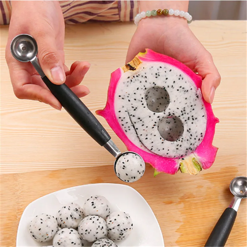 2in1 Dual-head ложка для мороженого фруктовый шар резьба Ножи киви Waterlemon Scoop нож дыни