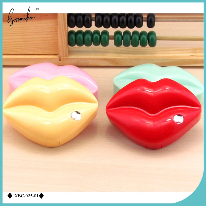 Lymouko Модный новый дизайн сексуальные губы Карманный чехол для контактных линз