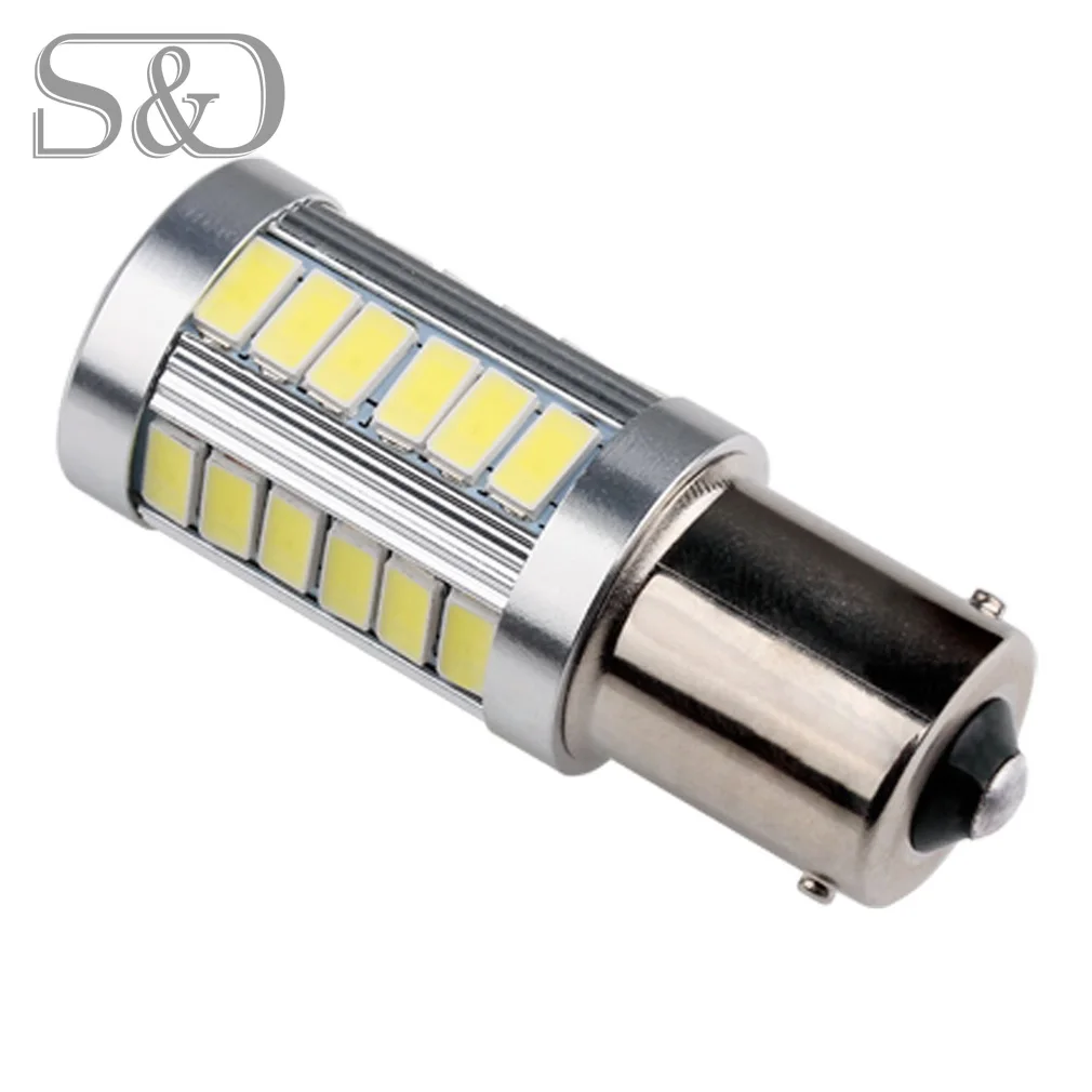 BA15S 33 SMD 5630 Светодиодный высокое Мощность 1156 лампы супер белый авто p21w R5W