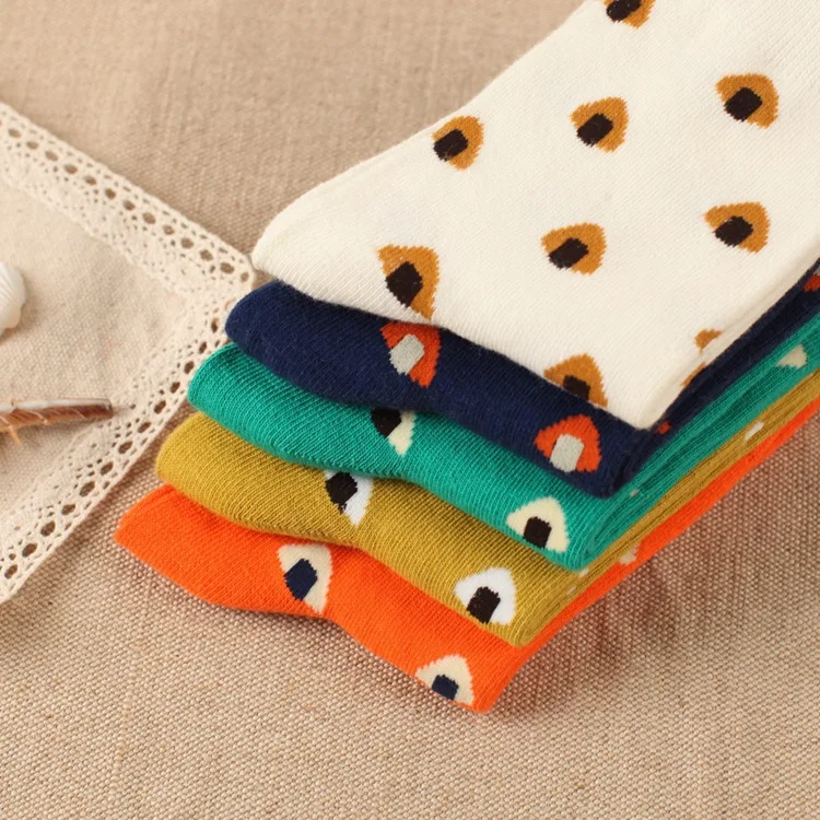 Новинка 2018 хлопковые носки с рисунком женские оптом повседневные милые короткие