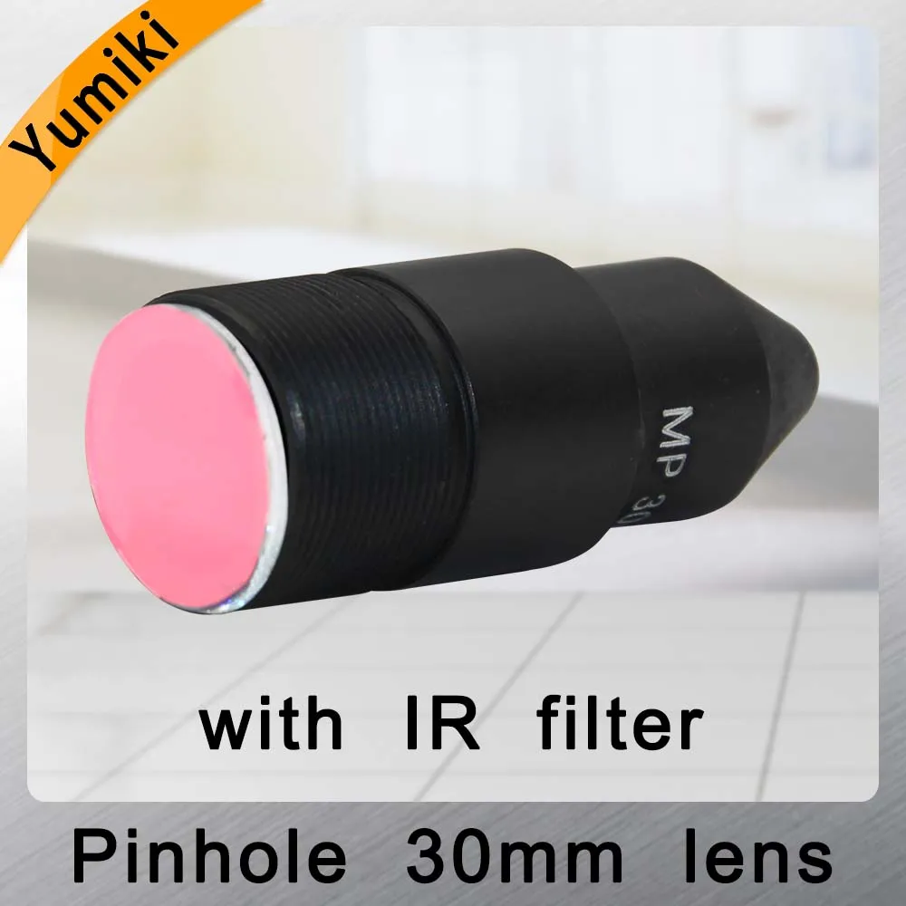 Yumiki HD CCTV Объектив Пинхол 30 мм M12 * 0 5 крепление 1/2. 7 &quotF1.6 9 6 градусов для