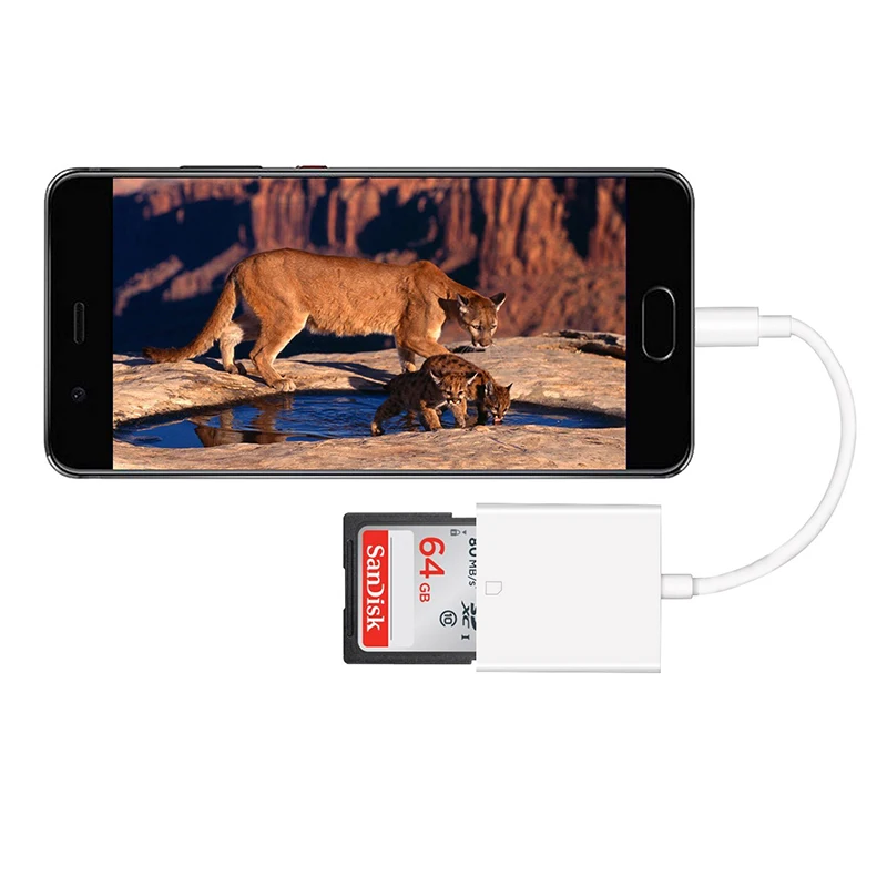 Reilim type c otg адаптер для телефона sd карта usb adaptador tipo камера фото разветвители ipad pro