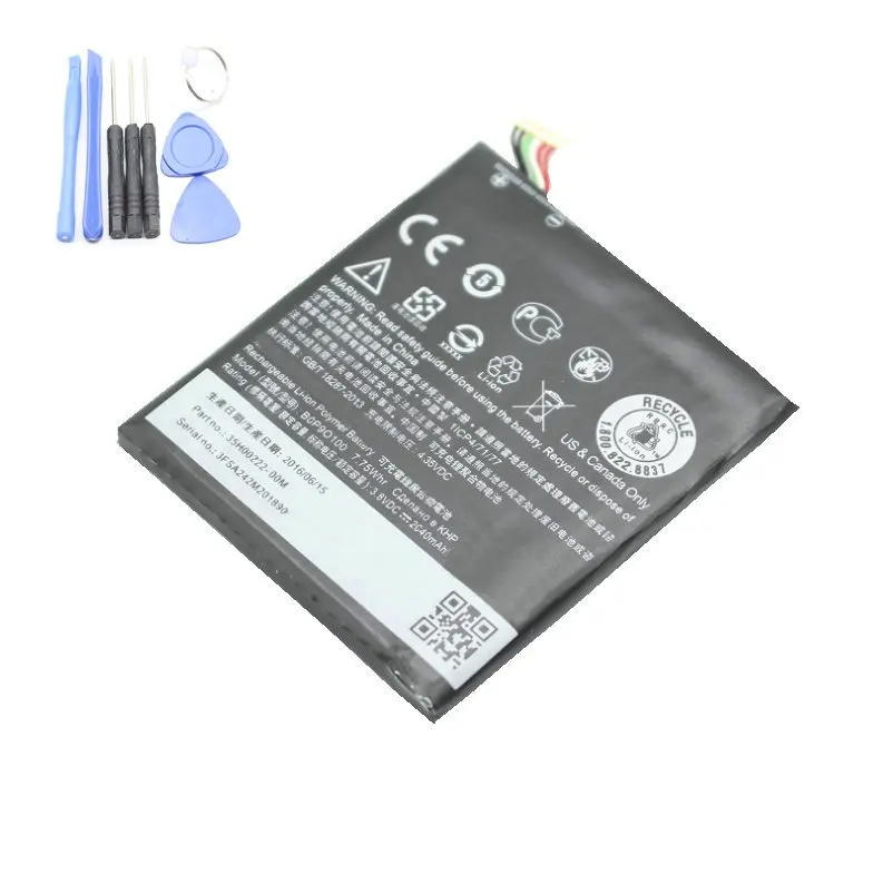 Заменяемая литий-полимерная батарея 1x 2040mAh B0P9O100 3.8VDC для HTC Desire 610 612 D610 D610n D610t D610x Batteria Batterij + инструмент.