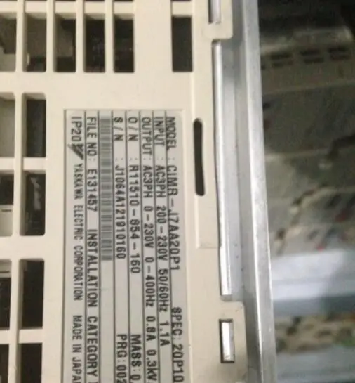 

Inverter CIMR-J7AA20P1 100W , Used one , 90% appearance new , 3 months warranty , fastly shipping