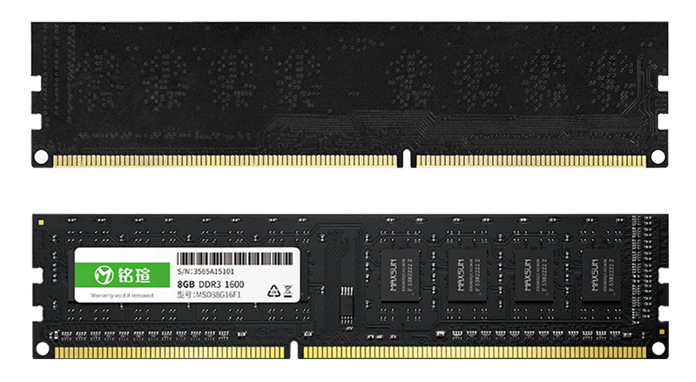MAXSUN ram ddr3 8 Гб 1600 11-11-11-28 напряжение памяти 1,5 В Тип интерфейса 240pin Одиночная настольная память оперативная память ddr 3 1600 срок службы