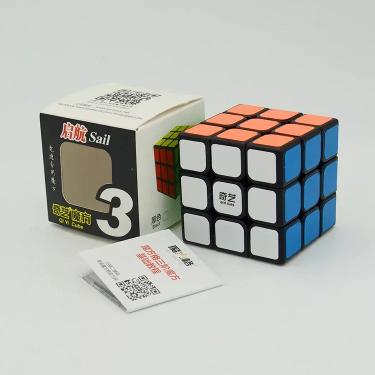 3x3 black Qiyi 2x2 3x3 4x4 5x5 магический куб QidiS WarriorW Cubo QiyuanS QizhengS скоростные кубики 4 шт. набор подарок ко дню рождения развивающая игрушка - Цвет: 3x3 black