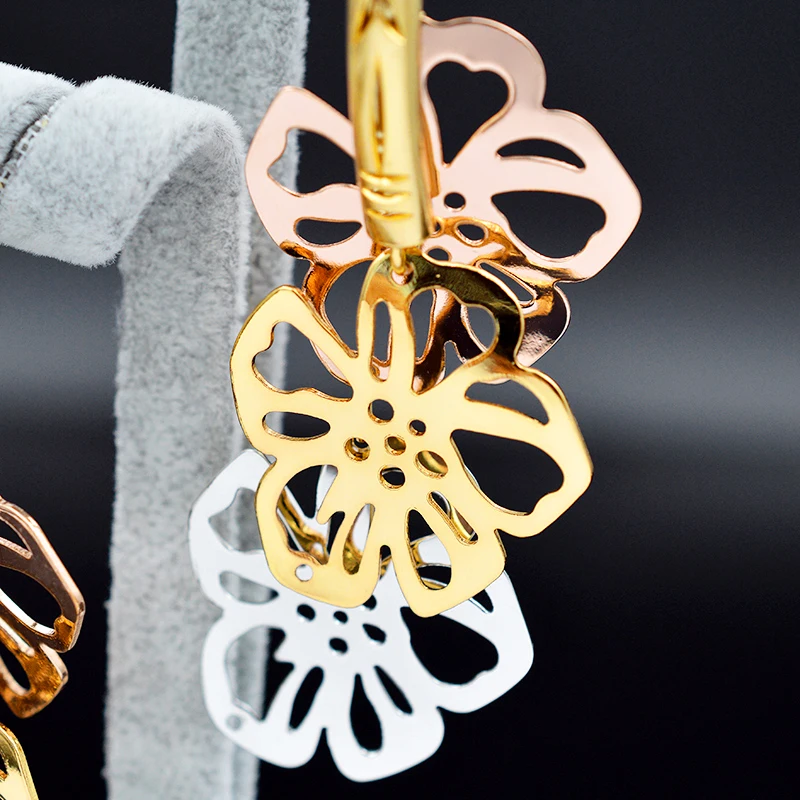 Романтические ювелирные изделия Sunny Jewelry круглые серьги в форме цветка для женщин