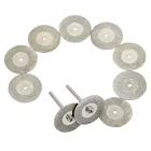 10 шт. Аксессуары dremel 25 мм алмазные режущие диски отрезное лезвие сверло для вращающегося инструмента абразивный диск с 2 шт. 3 мм оправкой