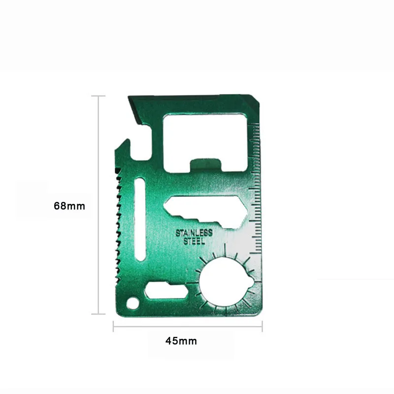 Портативный стальной инструмент для карт многофункциональный нож открывалка