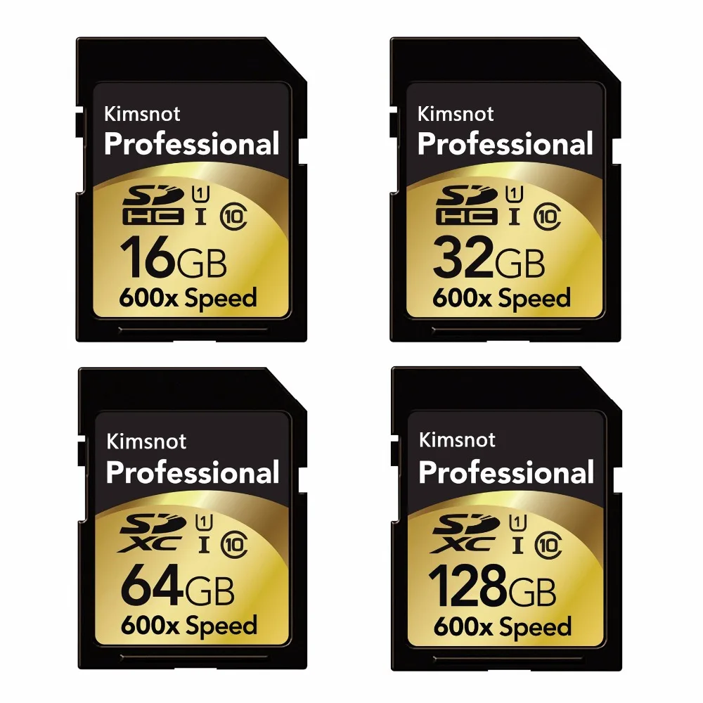 Kimsnot Professional, 90 МБ/с./с, 64 ГБ, 128 ГБ, 256 ГБ, SDXC, SD карта, 16 ГБ, 32 ГБ, SDHC, карта памяти, высокая скорость, 600x, для камеры Nikon, Canon