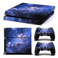 galaxy star vinyl skin sticker cover for sony ps4 console with 2 controllers decal for ps 4 for ds 4 gamepad joypad joysticks