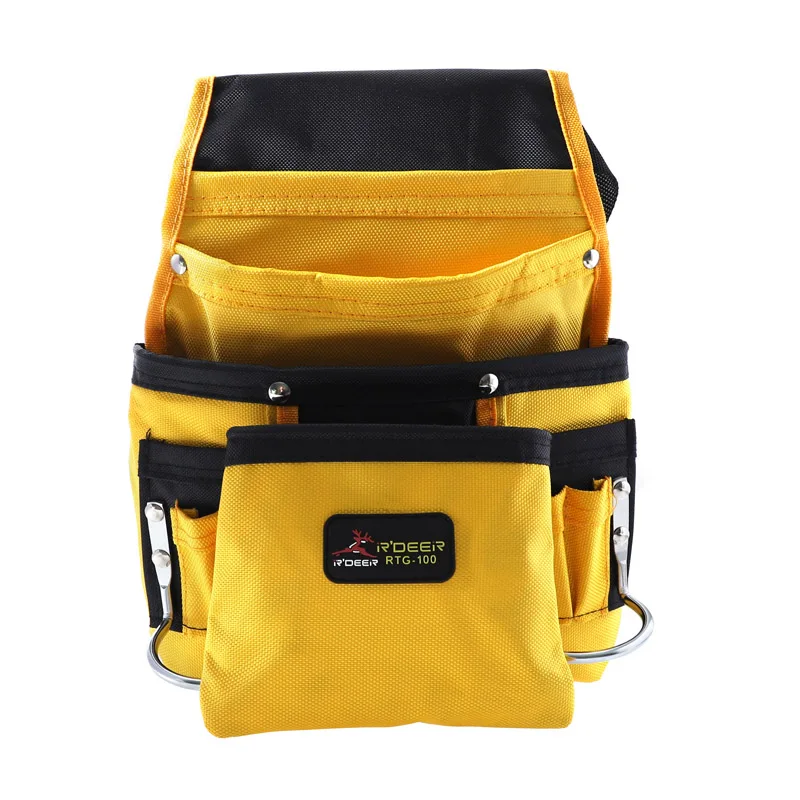RTG-100 Tool Belt Oxford Cloth Waist Tool Bag Electrician Tool Holder Belt With Multiple Pockets - Цвет: RTG-100