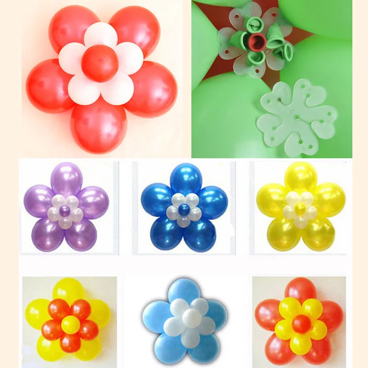 10pcs Flower Balloons Clip Baloon Globos Flor Decoration Accessories Plum Practical Foil Sealing Clamp | Дом и сад