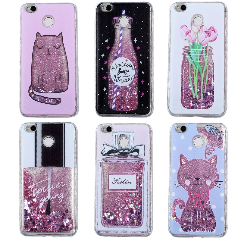 Case For Xiaomi Redmi 5 Plus Note 4X 4A 5A S2 Pro 6X Quicksand Liquid Glitter Dynamic Soft TPU Coque |