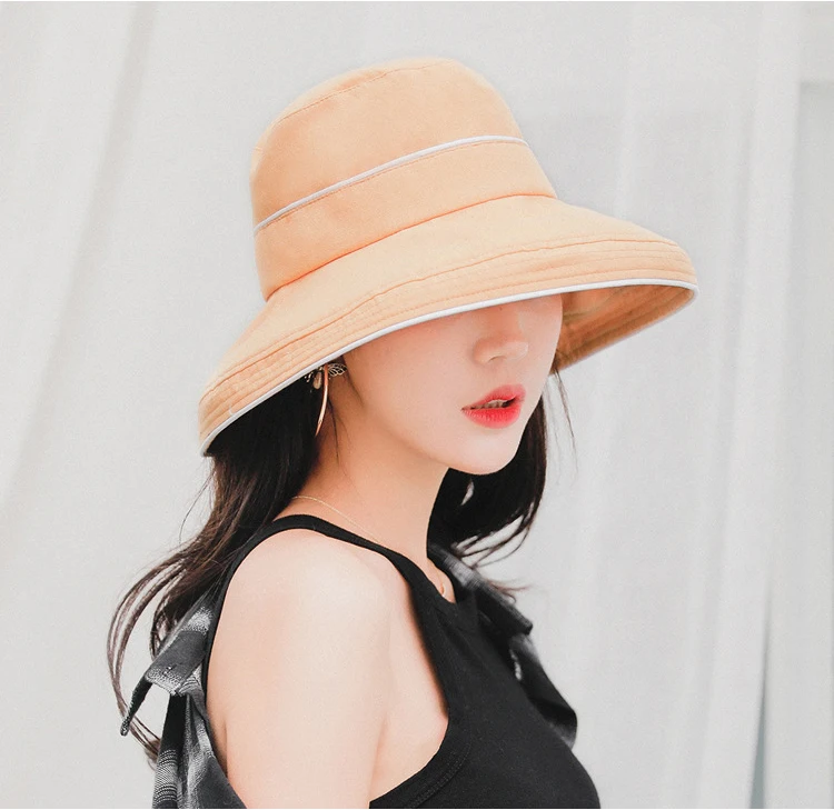Летняя женская кепка hepbern хлопковая дышащая Кепка с широкими полями Sombrero Sunhat