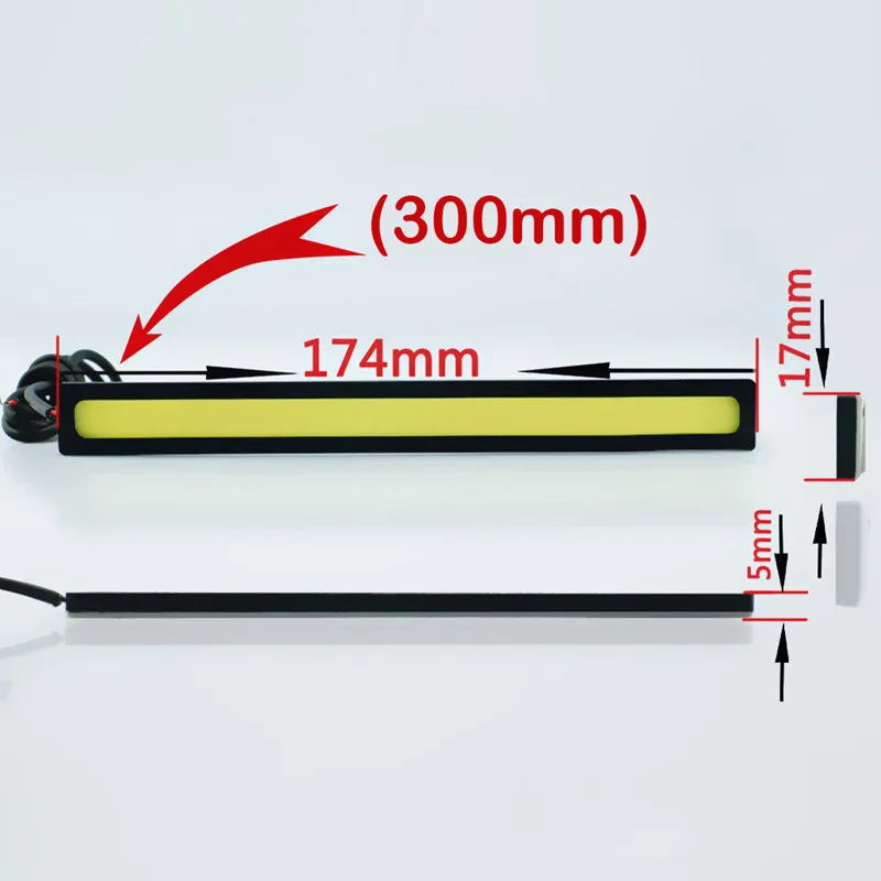 2 шт. 17 см светодиодный COB дневные ходовые огни Авто светильник полосы