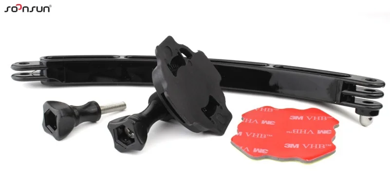 Удлинительное крепление для шлема SOONSUN с поворотом на 360 градусов наклейкой 3M Gopro
