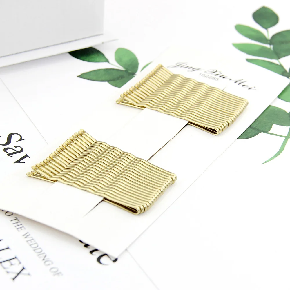 36pcs/lot Gold Hair Pin Clips U-shaped Hairpins Barrette for Salon Hairdressing Curly Wavy Grips Hairstyle Hairpin |
