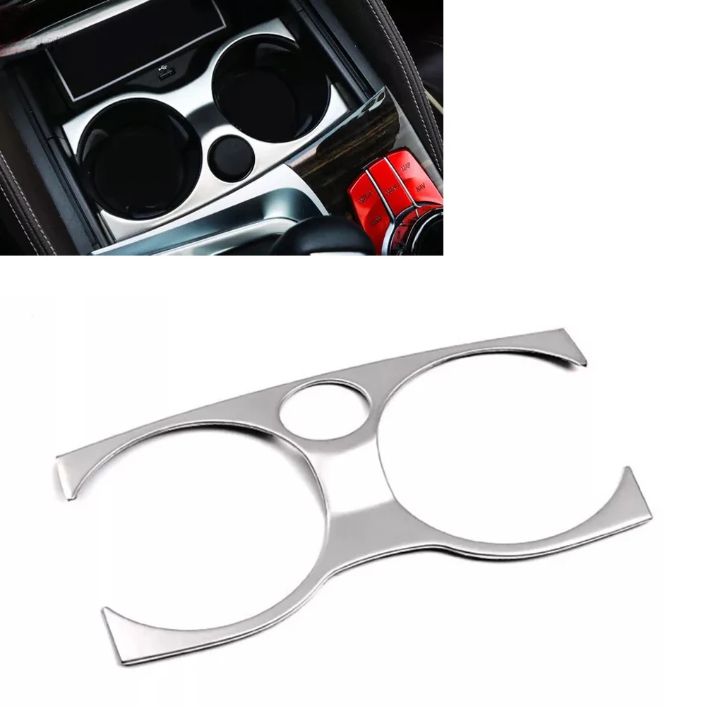 

JEAZEA New Interior Water Cup Holder Panel Mouldings Cover Trim Frame for BMW 5 series G30 2017 2018 Accessories