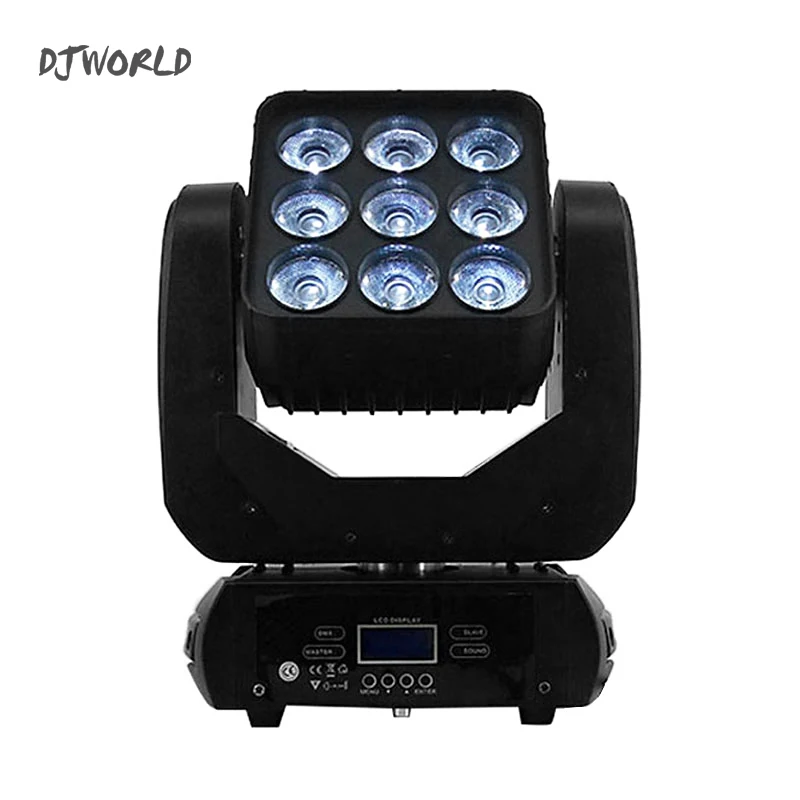 2 шт./лот DJWorld LED 9x12 Вт 4в1 матрица DMX512 луч движущаяся головка для свадебного украшения Рождество дома
