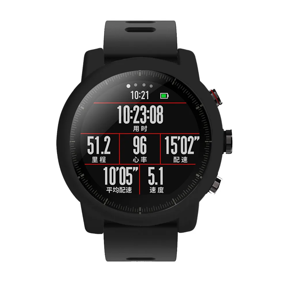 Защитный чехол для Xiaomi Huami для Amazfit 2/2 S Stratos полная Рамка силиконовый защитный чехол для amazfit 2 stratos корпус для часов