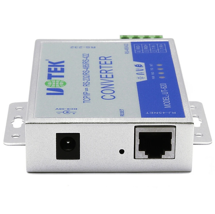 UT-620 TCP/IP  232/422/485     ,    RJ45  RS232/RS485/RS422 active
