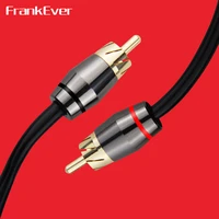 frankever 2rca to 2 rca male to male audio cable gold plated rca cable for home theater dvd tv amplifier subwoofer speaker