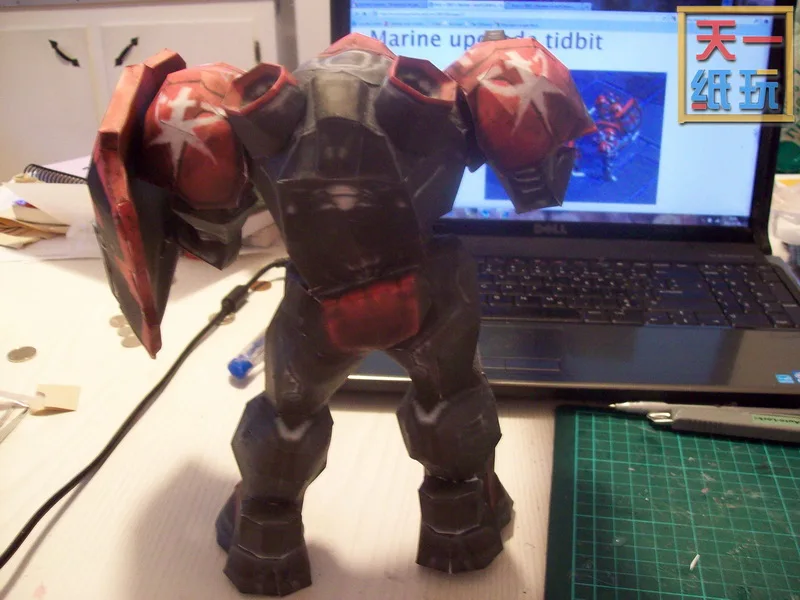 Звезда стрелок 3D бумажная модель DIY Zhizhi ручная кукла Бумажная модель