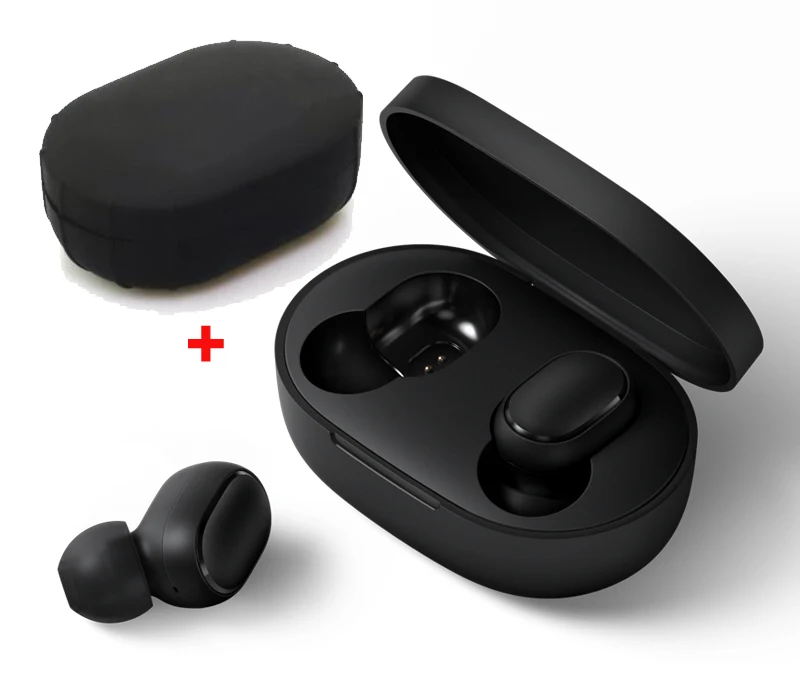 redmi add black case Xiaomi redmi airdots xiaomi 5,0 tws наушники mi спортивные Bluetooth гарнитуры беспроводные Bluetooth наушники вкладыши головные уборы - Цвет: redmi add black case