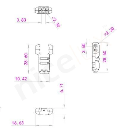 5 шт. 2 Pin dc/ac 300v 10a 18-22awg без сварки без винтов Быстрый Разъем кабельный зажим клеммный блок 2 способа легко подходит для светодиодной ленты
