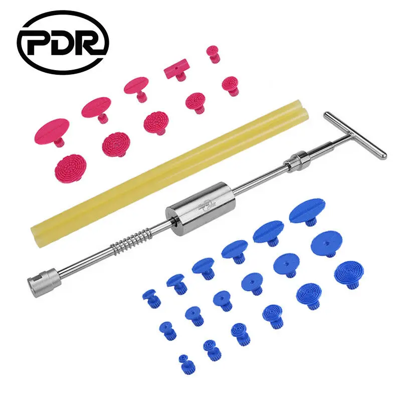 

PDR Hammer Reverse Hammer Paintless Dent Repair Tool Auto Car Body Dent Puller Kit Glue Tabs Suction Cups