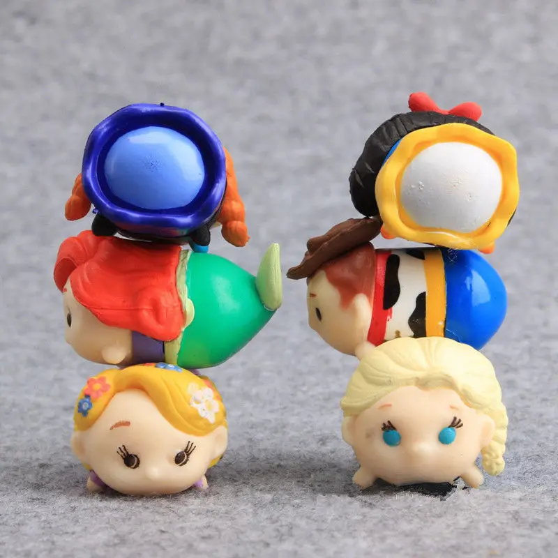 10pcs Princess &amp Toy Story Woody Buzz Lightyear Tsum PVC Action Figure 3.5cm Anime Collectible Model | Игрушки и хобби