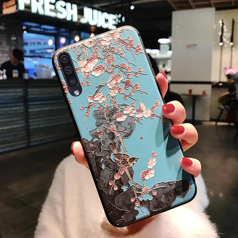 5 Чехол для Samsung Galaxy A50 A505F 3D цветы розы силиконовый чехол для Samsung Galaxy A30 чехол A40 A70 Note 10 S10e S10 Plus - Цвет: 5