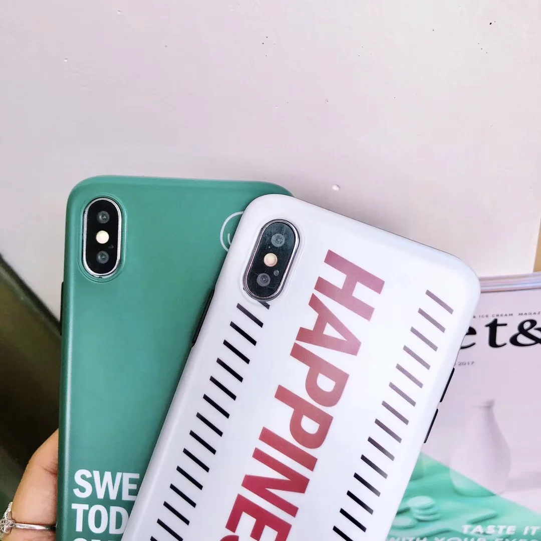 Модный Стильный Простой чехол в стиле хип-хоп для iPhone 8 7 6 6s Plus X XR Xs Max силиконовый