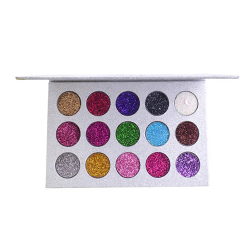 15 Colors Eye Shadow Palette Glitter Waterproof Long-lasting Make Up Shimmer Shiny Powder |