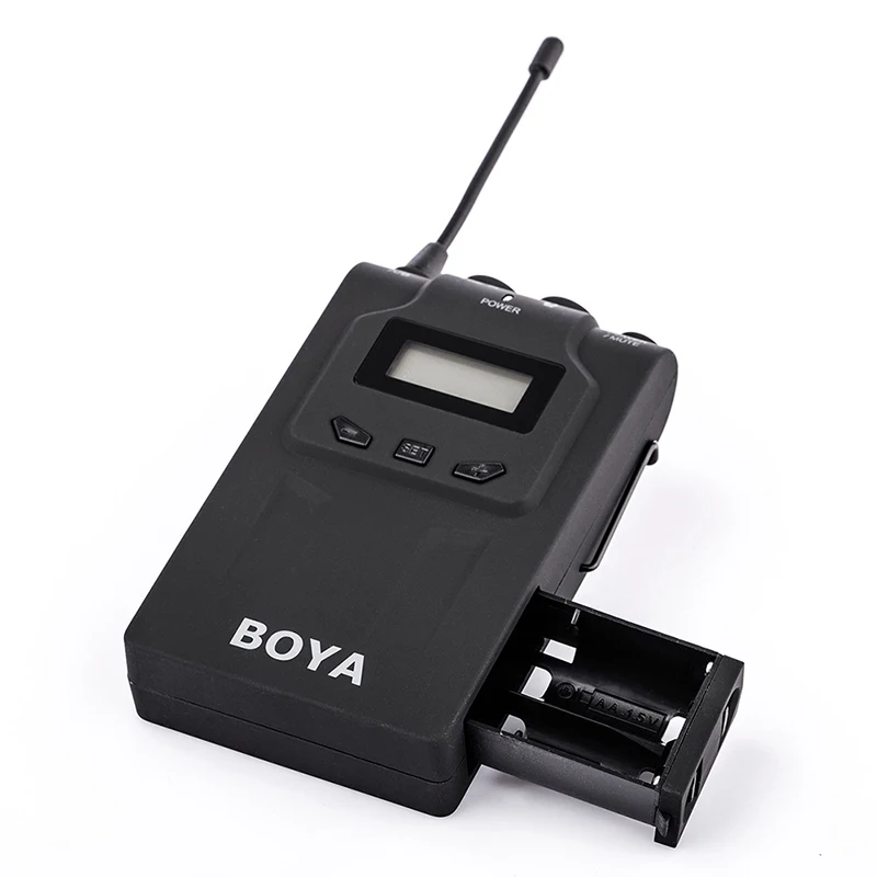 Двойной беспроводной петличный микрофон BOYA BY WM8 UHF для интервью 2 передатчика 1
