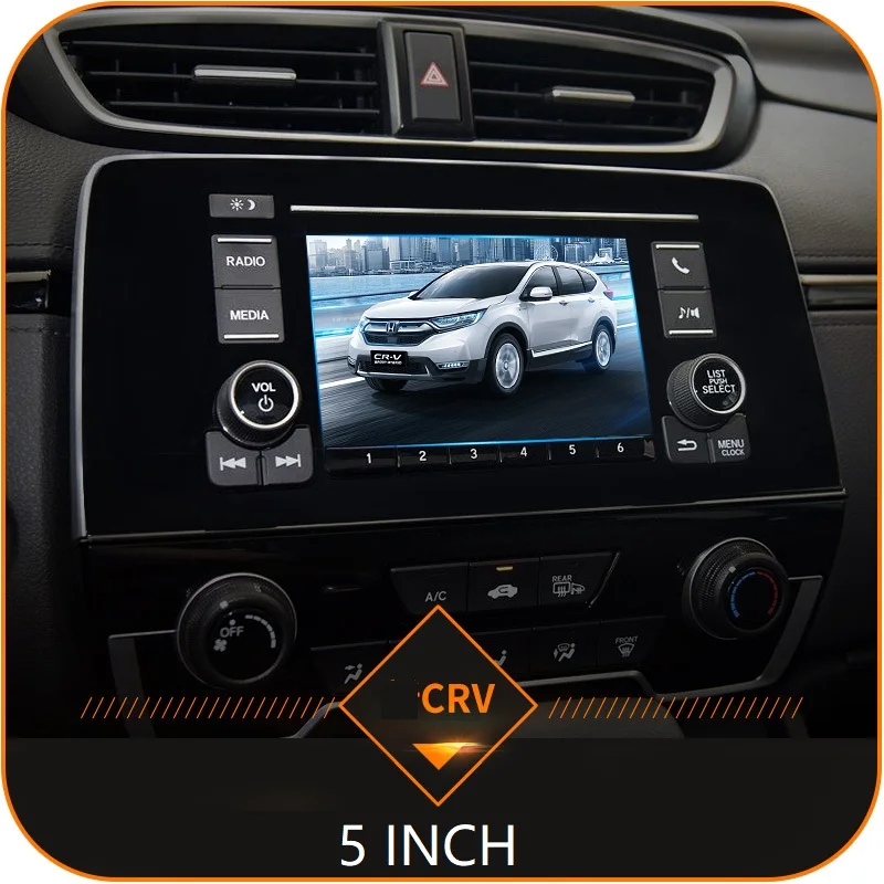 7 дюймов GPS навигации Экран Сталь Защитная пленка для Honda CR V CRV 5th 2017 2018 Управление