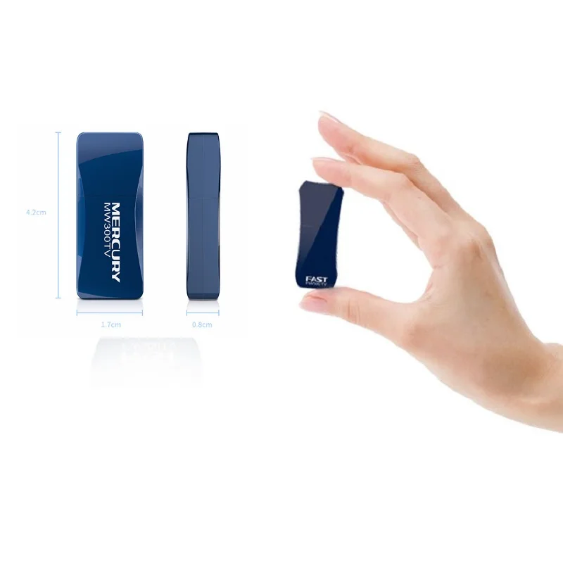 Беспроводной USB Wi Fi адаптер RTL8192EU 300 Мбит/с 802.11a/b/g/n с антенной PCB 2DBi для Dream Box/STB/IPTV/HD