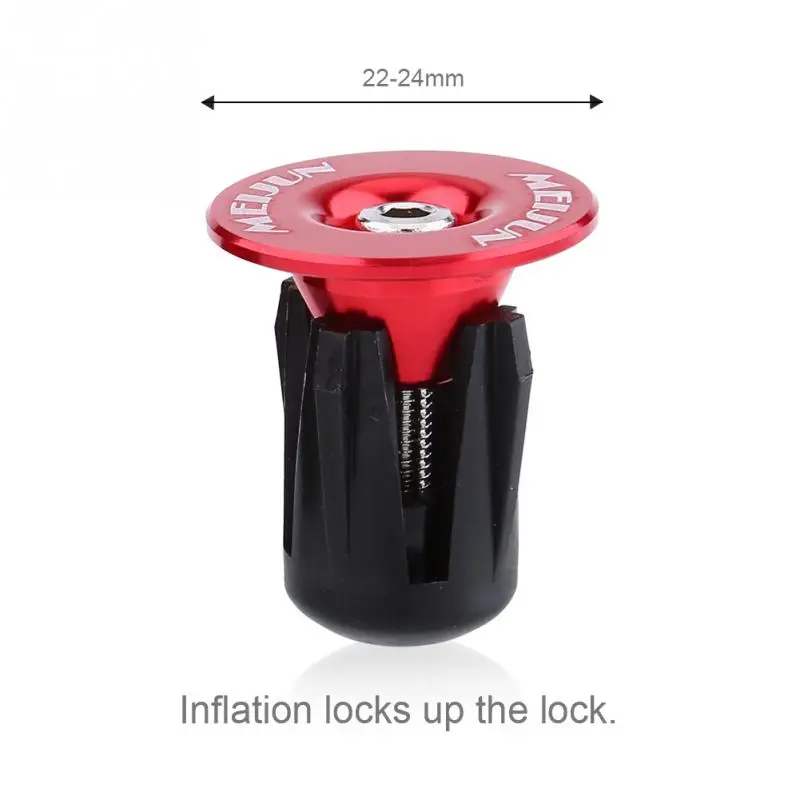 2 шт. Красочный алюминиевый сплав велосипед руль бар Захваты Конец Вилки шлемов