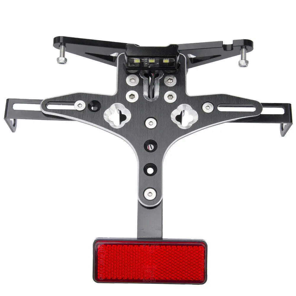 For Yamaha T-MAX530 TMAX 530 TMAX530 2012- Motorbike Adjustable License Number Plate Holder Bracket LED Fender Eliminator