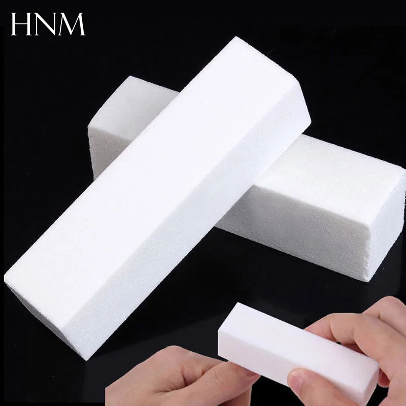 HNM 2 шт. белые формы для ногтей инструменты полировки и шлифования блок педикюра