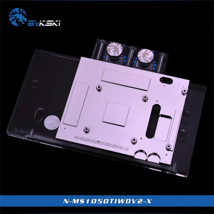 Блок водяного охлаждения Bykski с полным покрытием VGA для видеокарт MSI GTX 1050 TI OC V2. P/N: N