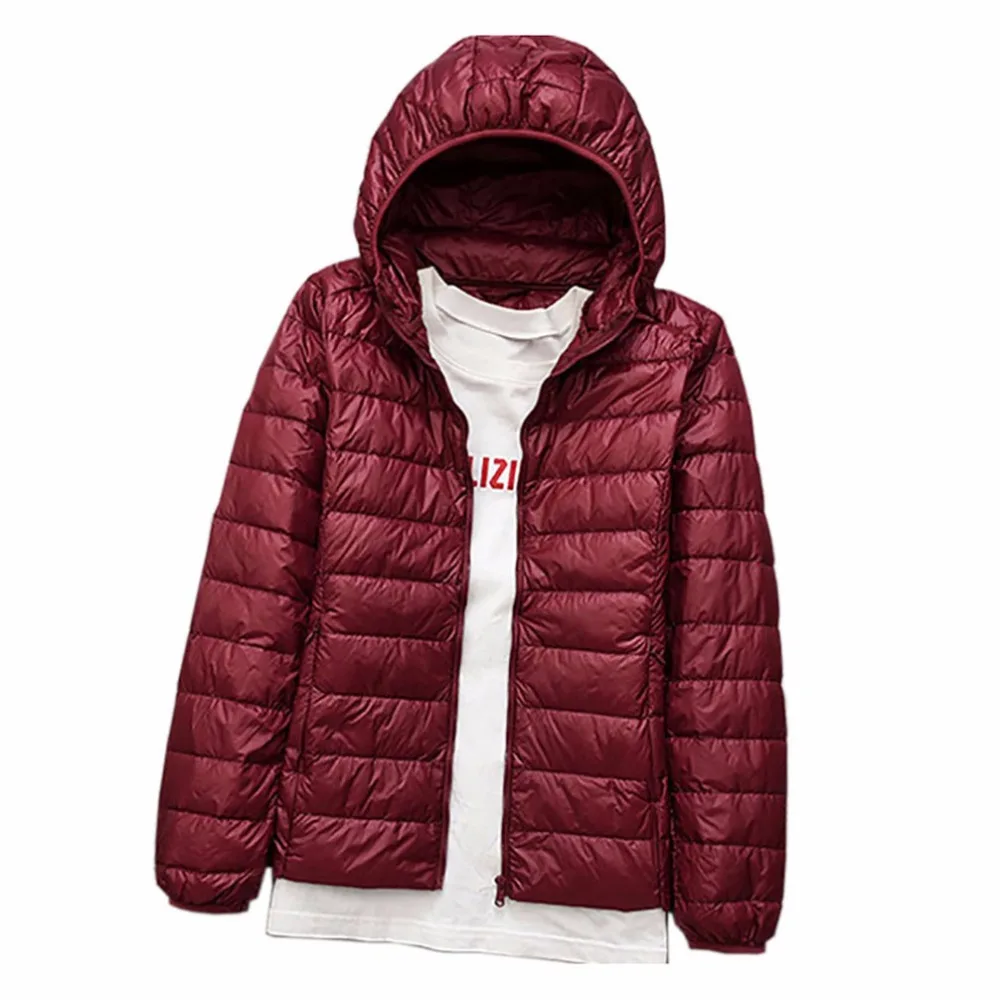 

Женский ультра-легкий пуховик, теплая зимняя парка с капюшоном, на осень и зиму, большие размеры 5XL, 6XL, 7XL, 2018